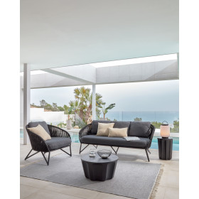 Веревочное кресло Branzie черное