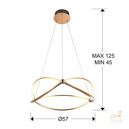 Подвесной светильник Ocellis LED 60Ø розовое золото Подвесной светильник Ocellis LED 60Ø розовое золото