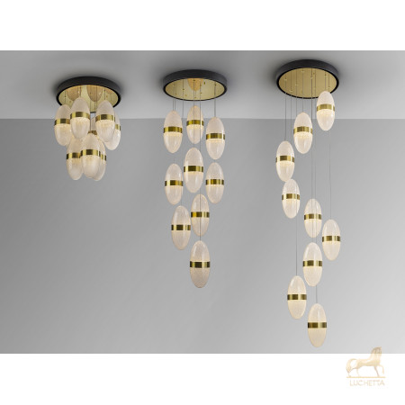 Подвесной светильник Garden 9L черный/бронзовый Подвесной светильник Garden 9L черный/бронзовый