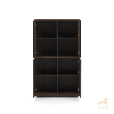 Витрина Onix из массива ореха и орехового шпона темная отделка 101 x 170 см Витрина Onix из массива ореха и орехового шпона темная отделка 101 x 170 см