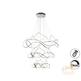 Люстра Molly 3 кольца 110D хром DIM