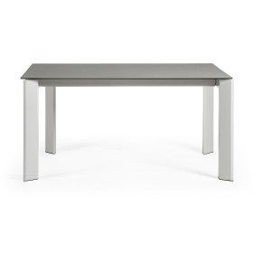 Стол Atta160 (220) x90 серый керамика