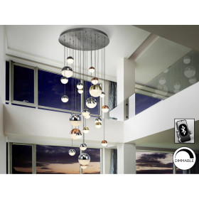 Подвесной светильник Sphere LED 27L Ø80 DIM BLUETOOTH ССТ цветной 500 см