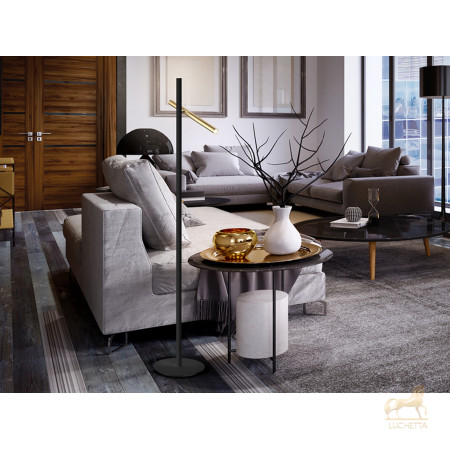 Торшер Varas 2L золотой/ черный Торшер Varas 2L золотой/ черный