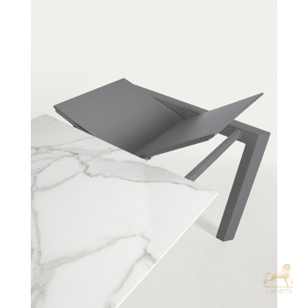 Стол Atta 140 (200) x90 антрацит, керамика Стол Atta 140 (200) x90 антрацит, керамика
