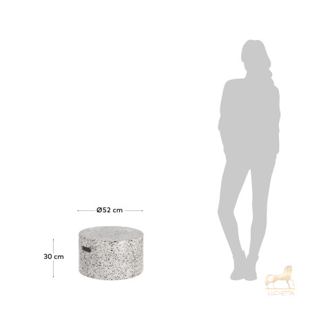 Журнальный столик Jenell terrazzo белый, Ø 52 см Журнальный столик Jenell terrazzo белый, Ø 52 см