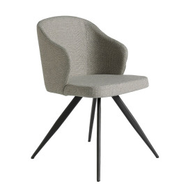 Стул F3208-GRIS /4057 черные ножки