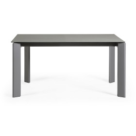 Стол Atta 160 (220) x90 антрацит керамика