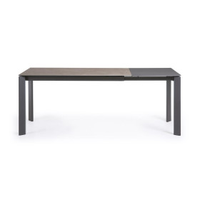 Стол Atta 140 (200) x90 графит керамика