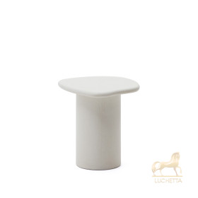Приставной столик из белого цемента Macarella 48 x 47 см