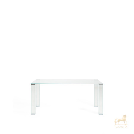 Стол Adularia из прозрачного закаленного стекла 160 x 90 см Стол Adularia из прозрачного закаленного стекла 160 x 90 см