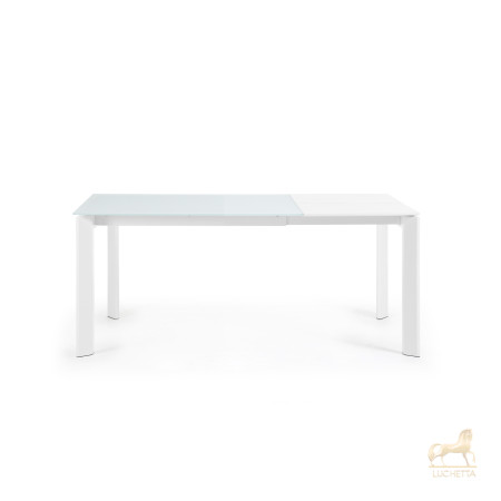Стол обеденный Atta 120(180)x80 белое стекло Стол обеденный Atta 120(180)x80 белое стекло