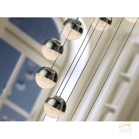 Подвесной светильник Sphere LED 14L Ø51 DIM BLUETOOTH хром Подвесной светильник Sphere LED 14L Ø51 DIM BLUETOOTH хром