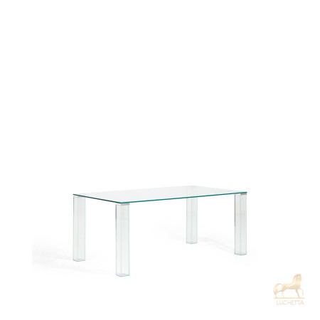 Стол Adularia из прозрачного закаленного стекла 160 x 90 см Стол Adularia из прозрачного закаленного стекла 160 x 90 см