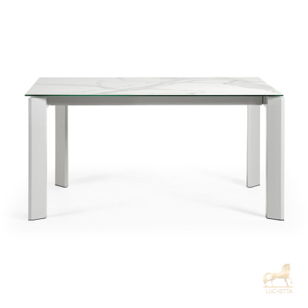 Стол Atta 160 (220) x90 керамика белый Стол Atta 160 (220) x90 керамика белый
