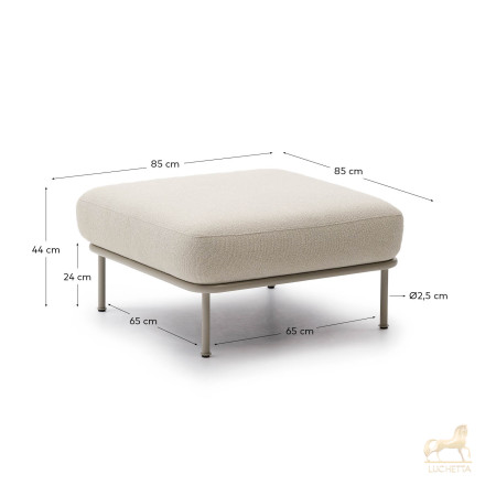 Aurum Подставка для ног цвета экрю 85 x 85 см Aurum Подставка для ног цвета экрю 85 x 85 см