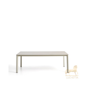 Уличный стол Anafi с бежевой столешницей из спеченного камня, 220 x 100 см