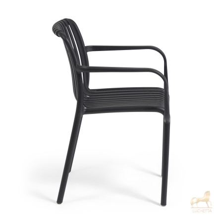 Садовый стул Isabellini в черном цвете Садовый стул Isabellini в черном цвете
