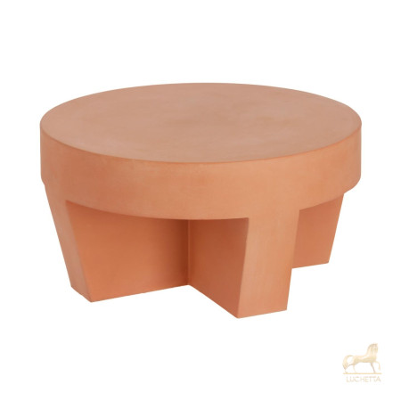 Кофейный столик Vilena из терракоты Ø 60 см Кофейный столик Vilena из терракоты Ø 60 см