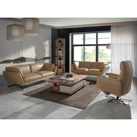 Вращающееся кресло Double Relax/ 5086 с кожаной обивкой