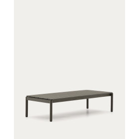 Журнальный столик Sorells из зеленого алюминия 63 x 149 см