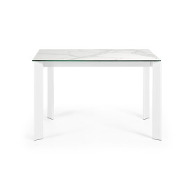Стол Atta с белыми ножками 120(180)x80 см