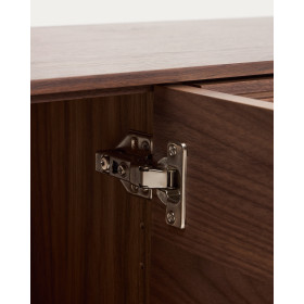 Тумба под ТВ Norlen с 4 дверцами из шпона ореха 200 x 46 см