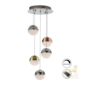 Подвесной светильник Sphere 5L LED Ø33 DIM разноцветный