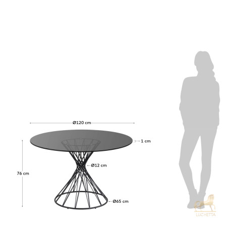 Niut стеклянный обеденный стол Ø 120 cm Niut стеклянный обеденный стол Ø 120 cm