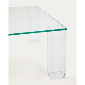 Журнальный столик Adularia из стекла прозрачного цвета 85 x 85