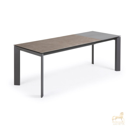 Стол Atta 160 (220) x90 антрацит, серый, керамика Стол Atta 160 (220) x90 антрацит, серый, керамика