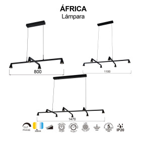 9408 Люстра подвесная AFRICA