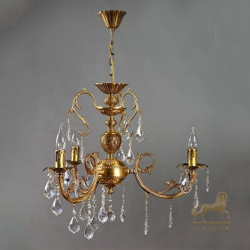 Люстра Alicante Ambiente 3L 8888/3 AB Leaf Crystal