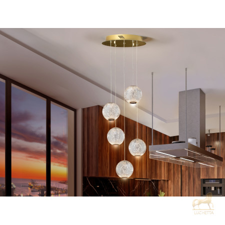 Люстра Austral LED 5L Ø32 золото Люстра Austral LED 5L Ø32 золото