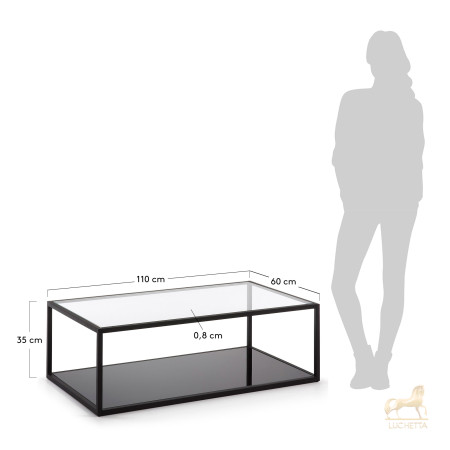 Журнальный столик Greenhill 110 x 60 см черный Журнальный столик Greenhill 110 x 60 см черный