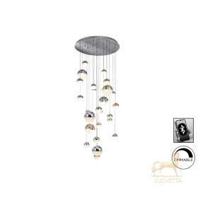 Подвесной светильник Sphere LED 27L Ø80 DIM BLUETOOTH ССТ цветной 500 см