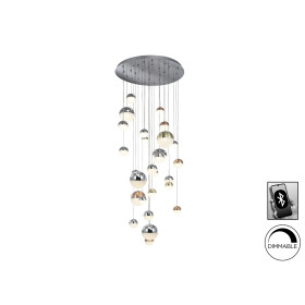 Подвесной светильник Sphere LED 27L Ø80 DIM BLUETOOTH ССТ цветной 500 см
