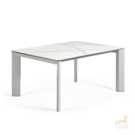 Стол Atta 160 (220) x90 керамика белый Стол Atta 160 (220) x90 керамика белый