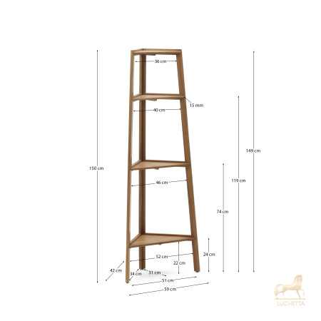 Victora Уличный стеллаж из массива акации 42 x 150 см Victora Уличный стеллаж из массива акации 42 x 150 см