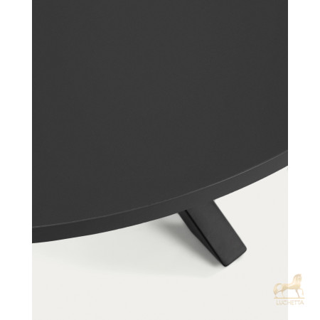 ARYA Круглый Ø 119 cm MDF стол со стальными черными ножками ARYA Круглый Ø 119 cm MDF стол со стальными черными ножками