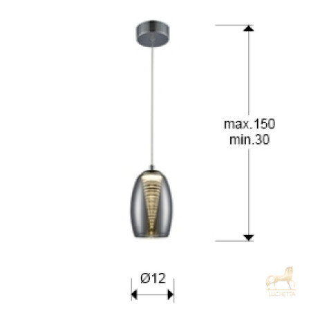 Подвесной светильник Nebula 1L LED хром Подвесной светильник Nebula 1L LED хром