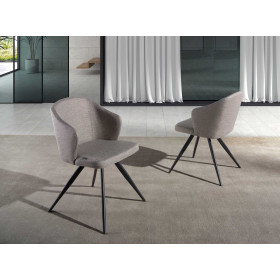 Стул F3208-GRIS /4057 черные ножки
