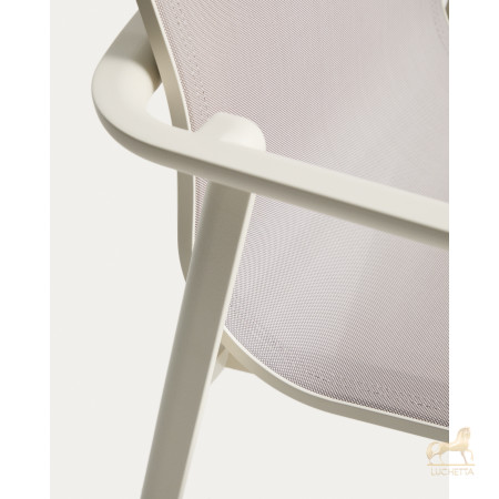 Уличный стул Canea из алюминия цвета экрю Уличный стул Canea из алюминия цвета экрю