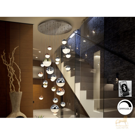 Подвесной светильник Sphere LED 27L Ø80 DIM BLUETOOTH цветной Подвесной светильник Sphere LED 27L Ø80 DIM BLUETOOTH цветной
