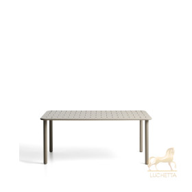 Уличный стол Brai из оцинкованной стали бежевого цвета, 180 x 90 см