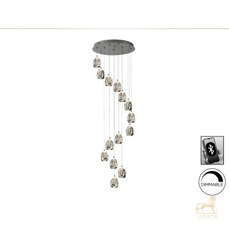 Люстра Rocio LED 14L DIM хром BLUETOOTH Люстра Rocio LED 14L DIM хром BLUETOOTH
