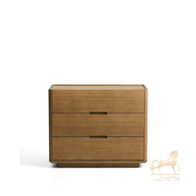 Комод Arelida из дуба со светло-коричневой отделкой, 100 x 80 см