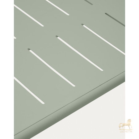 Уличный стол Brai из оцинкованной стали бирюзового цвета 180 x 90 см Уличный стол Brai из оцинкованной стали бирюзового цвета 180 x 90 см