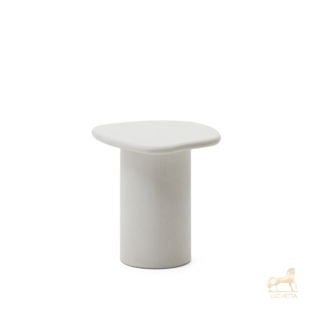 Приставной столик из белого цемента Macarella 48 x 47 см Приставной столик из белого цемента Macarella 48 x 47 см