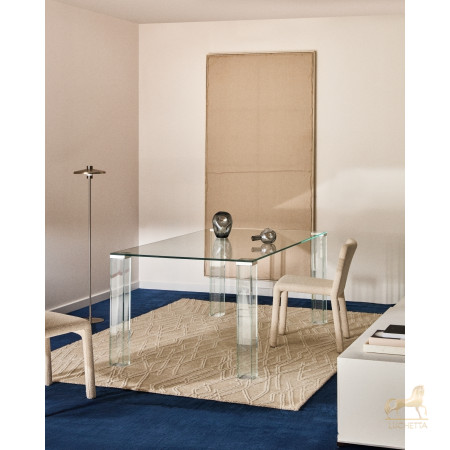 Стол Adularia из прозрачного закаленного стекла 160 x 90 см Стол Adularia из прозрачного закаленного стекла 160 x 90 см
